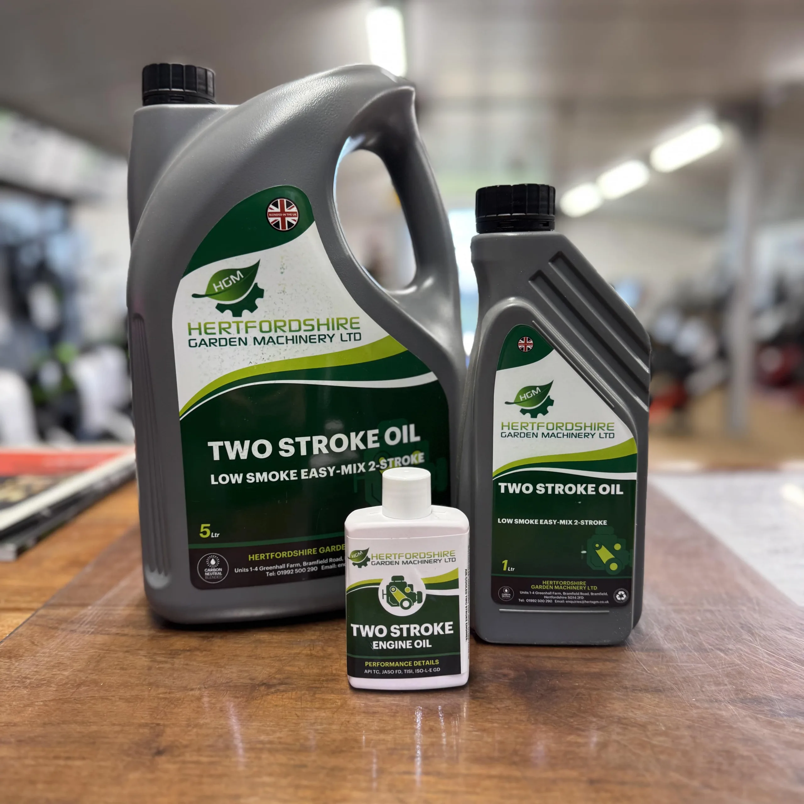 hertsgm two stroke oil (fd grade green equivalent)