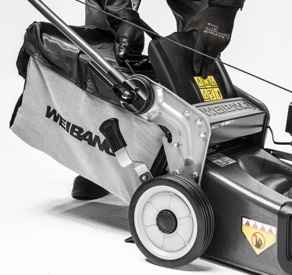 virtue 53 ssdx lv, 53cm (21"), 70l collector, 4 in 1 petrol lawnmower