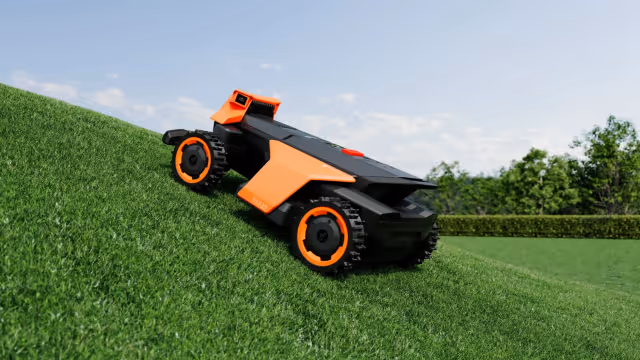 Navimow Terranox mowing all-terrain ground