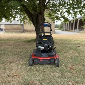 timemaster twin blade 76cm petrol lawnmower